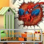 Spiderman na stene