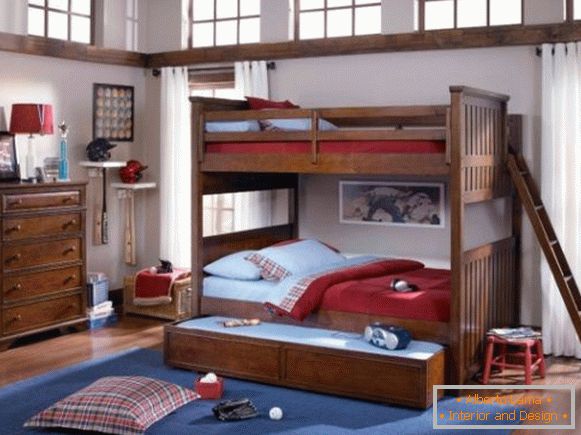 Extra výsuvná posteľ v detskej izbe