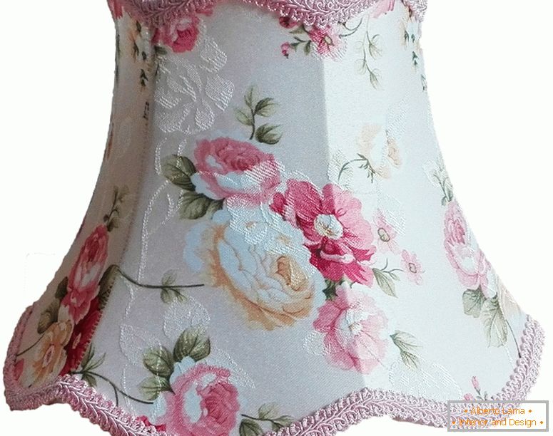 Simple pink-čipka-table-tienidlo-kvetinový vzor tkaniny, dekoračné-E27-table-tienidlo