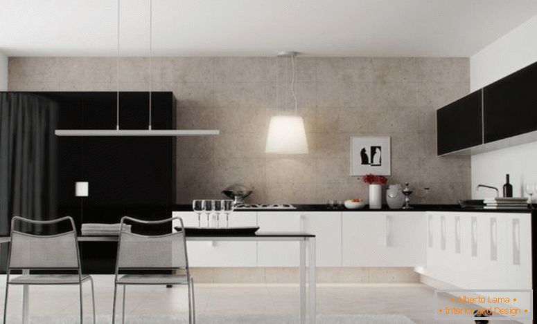 black-kuchyňa kabinet-design-čierno-bielo-kuchyňa kabinet-design