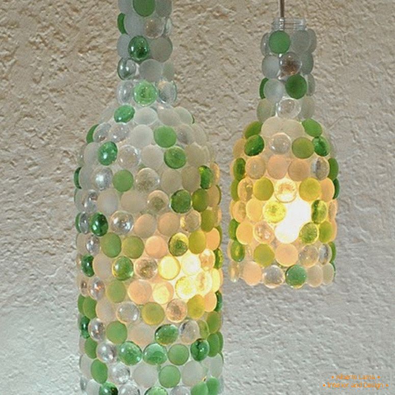 Lampa z fľaše