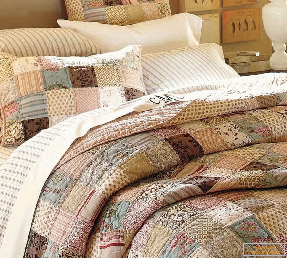 Bedspread v štýle patchwork