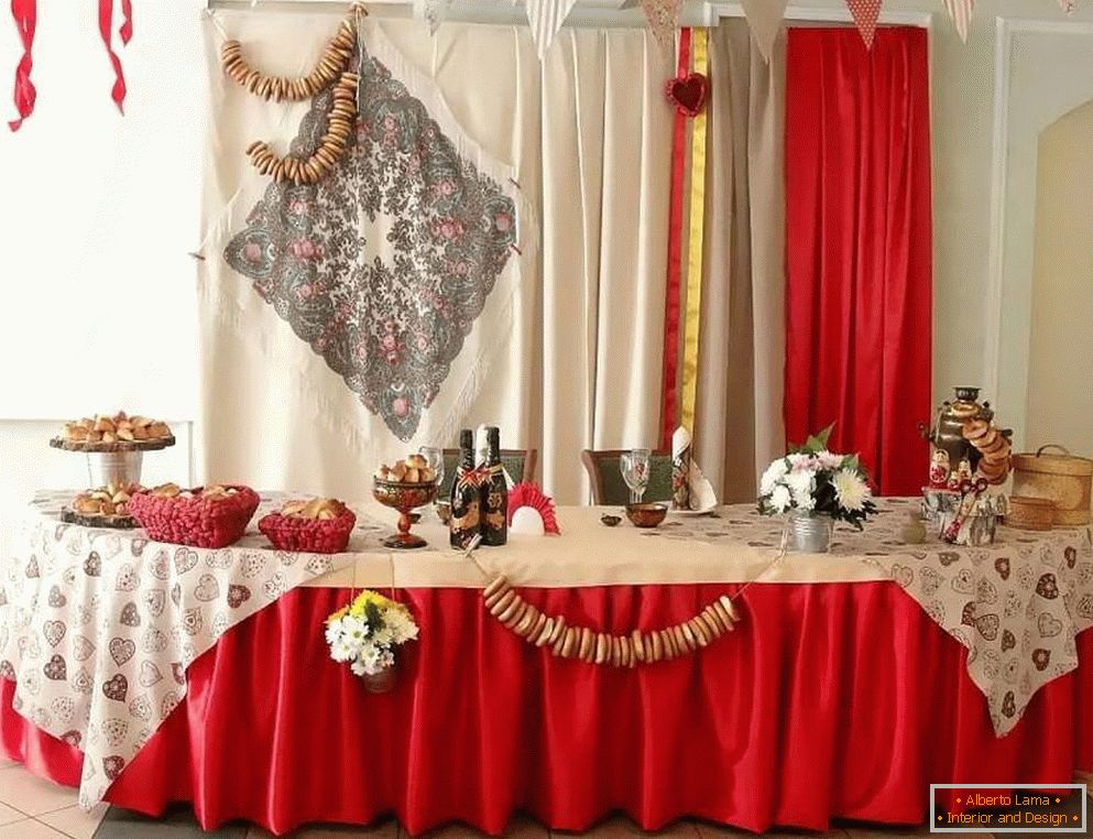 Registrácia svadobnej haly v ruskom štýle