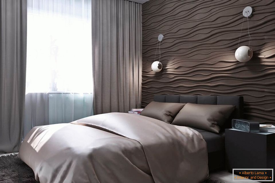 Dekoratívne panely v spálni