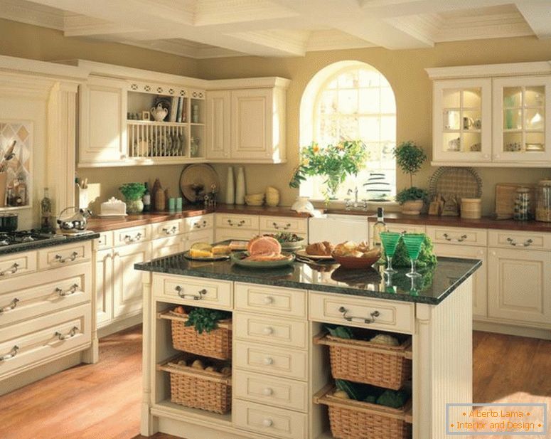 elegant-vidieckom štýle-kitchen-island-from-vidieckom štýle-kitchen-cabinets