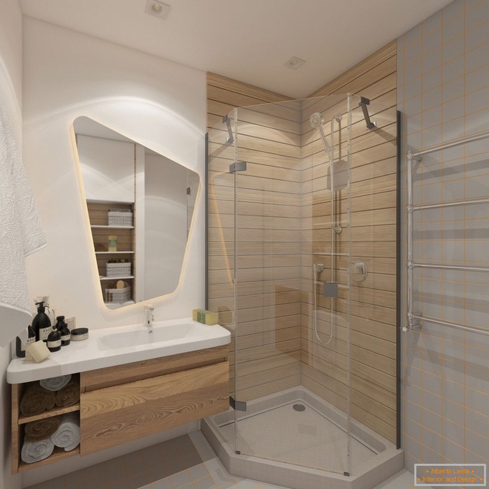 Návrh interiéru kúpeľne v ekologickom štýle