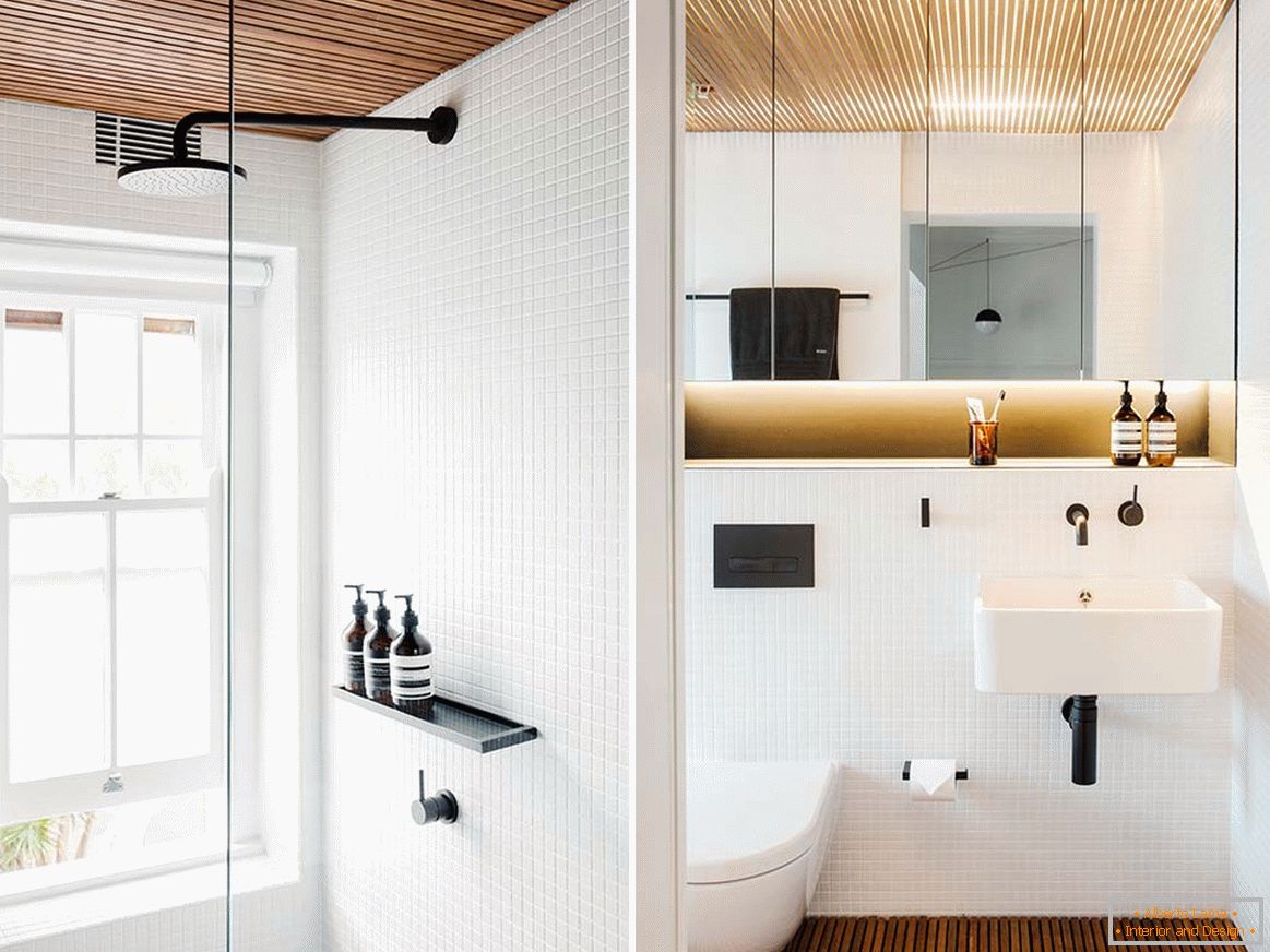 Interiérový dizajn malého bytu v Sydney - ванная
