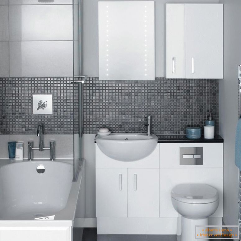 Moderné malé kúpeľne-nápady-small-vana-kúpeľňa-zrkadlovo s podsvietením