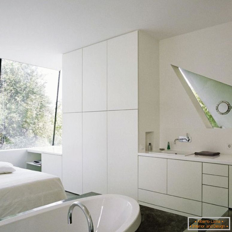 zábavný-minimalistickom interiéri-design-Tumblr-in-druhých vzbudzuje-kúpeľňa-dekorácie-od-home-dizajnérmi-galéria-s-bielo-schéma-ovál-vaňa-i-chróm-kohútik-i-skrine-ideas- 915x915