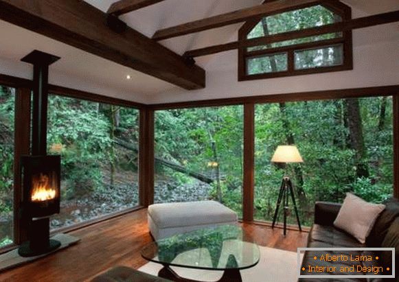 Interiérový dizajn vidieckeho domu - fotografické miestnosti v ekologickom štýle