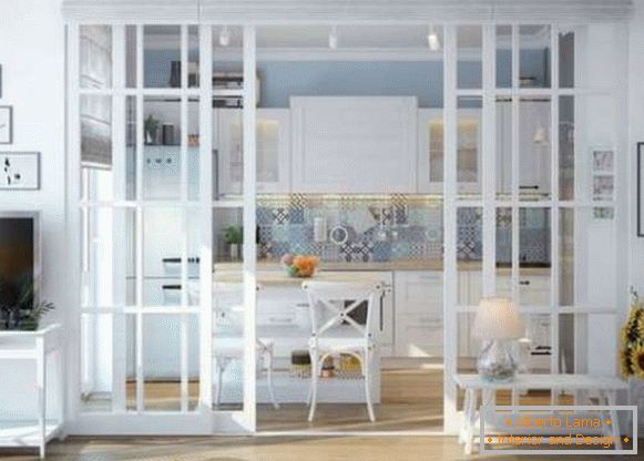 dizajn obývacej izby kombinovanej s kuchyňou, foto 37
