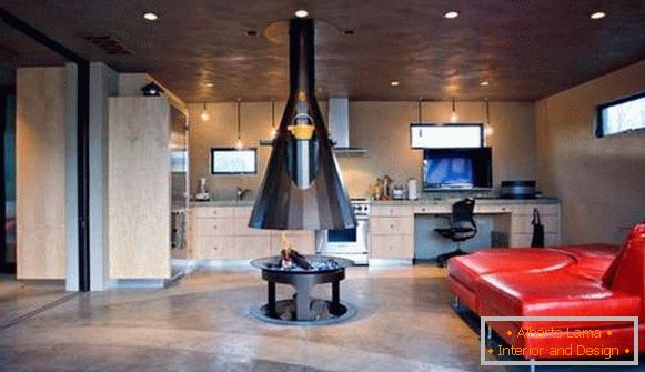 kuchynský dizajn obývacej izby v klasickom štýle, foto 48