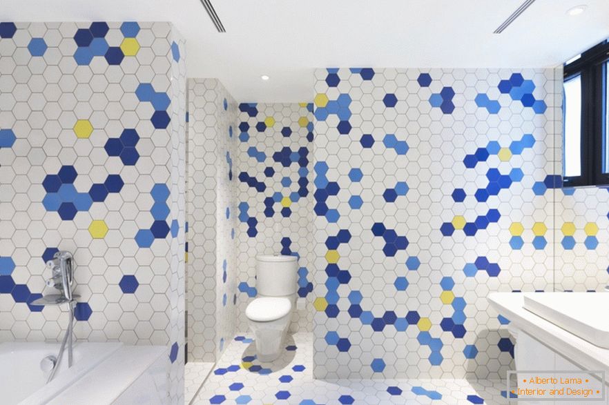 Interiér dizajnu toalety od Dariel Studio