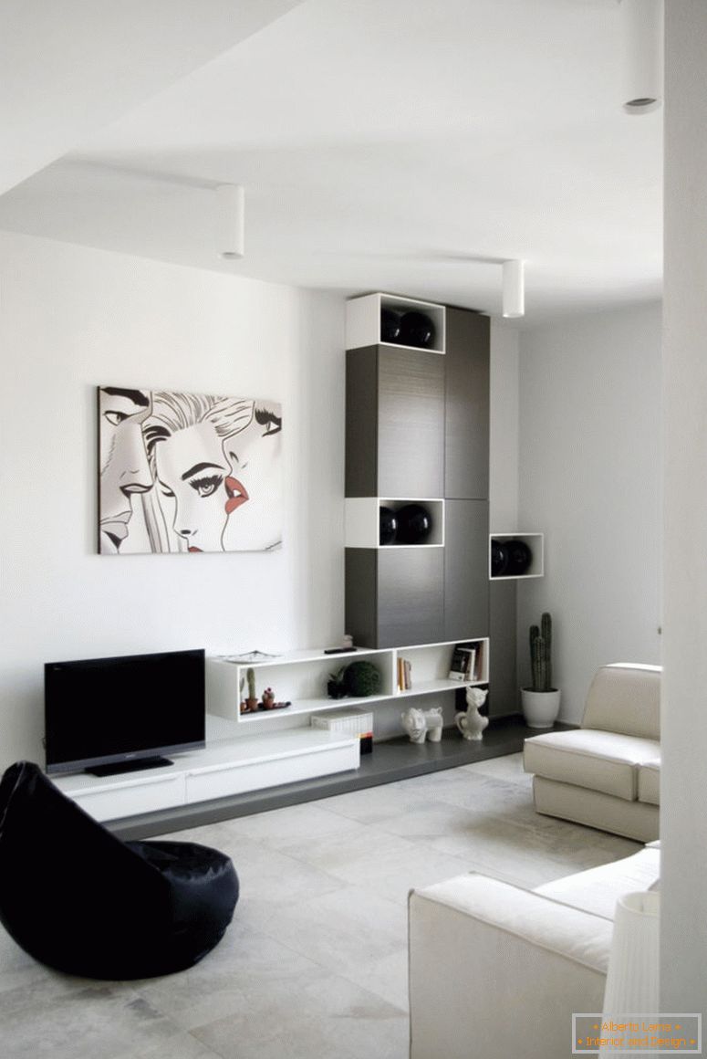 Štúdio-apartmán-design-nápady-400 štvorcových stôp