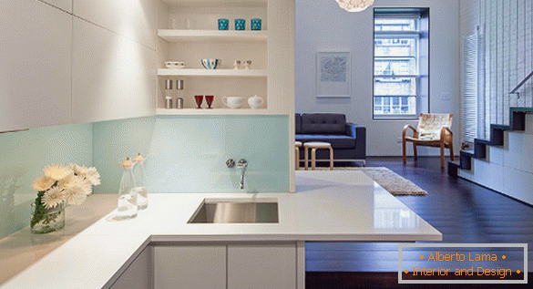 Dizajnové štúdiové apartmány v minimalistickom štýle - foto