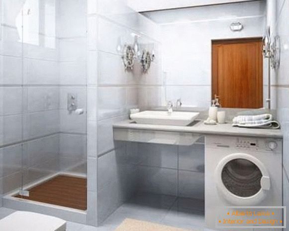 dizajn kúpeľne v malých apartmánoch