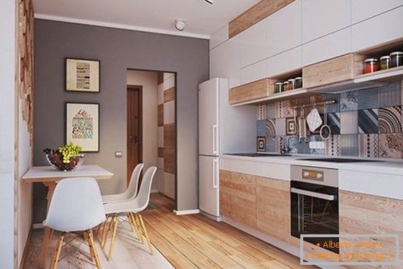 Komfortná kuchyňa v dizajnovom štúdiovom apartmáne o rozlohe 40 m²