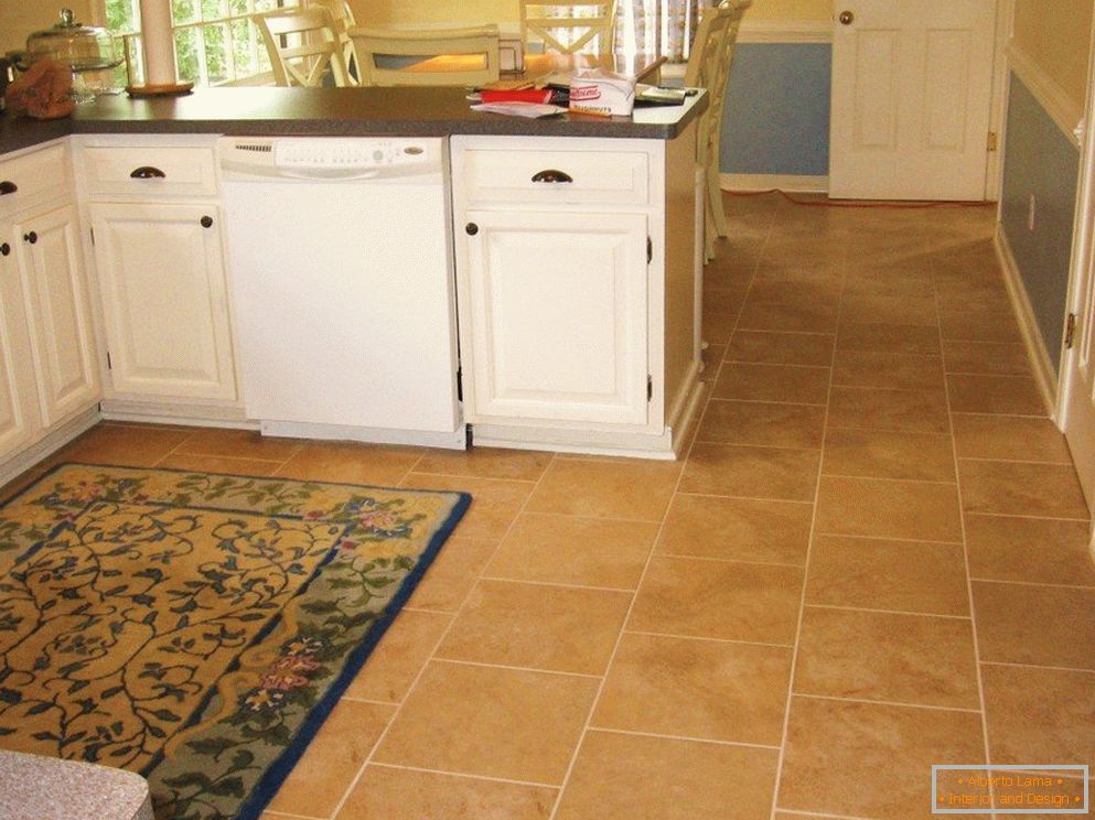 Podlahová rohož v kuchynskej pracovnej ploche