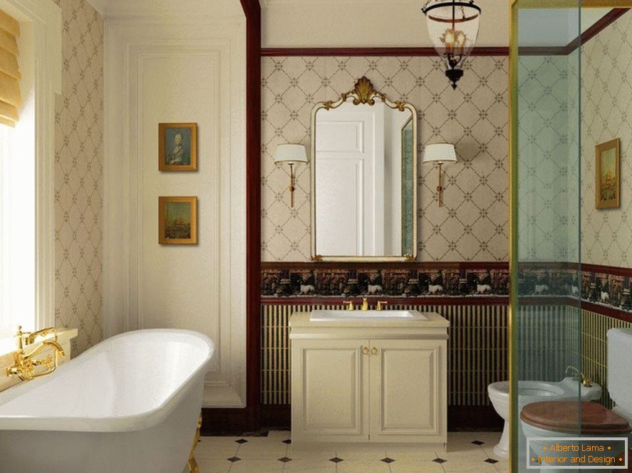 Kúpeľňa v barokovom štýle