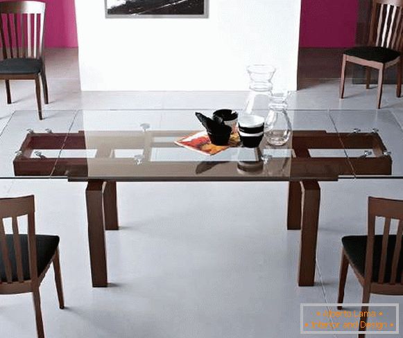 dizajnérske sklenené stoly, foto 12
