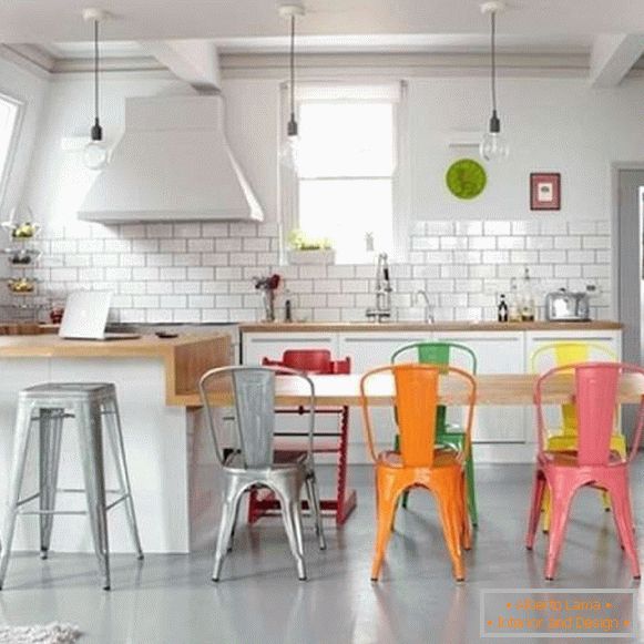 designové plastové stoličky pre kuchyňu, foto 13