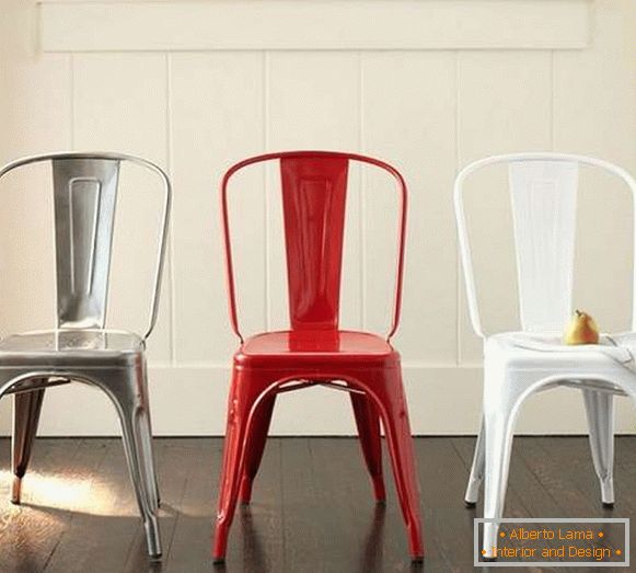 dizajnérske kovové stoličky, foto 42