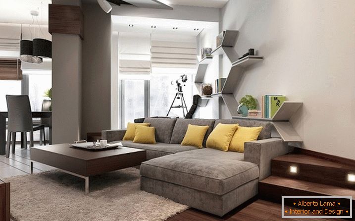 Unikátny minimalizmus v prísnom interiéri bytu