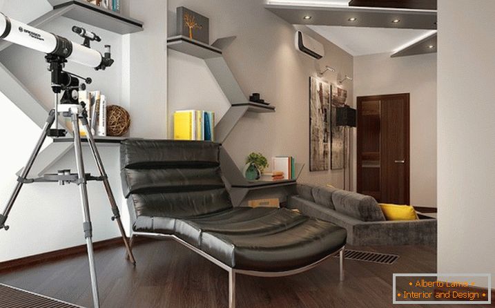Elegantný minimalizmus v prísnom interiéri bytu