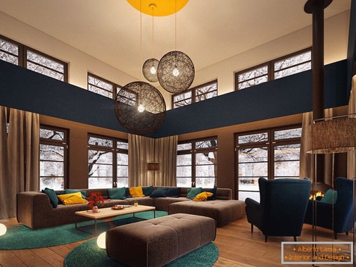 Široká parketová doska je ideálna na zdobenie obývacej izby v modernom štýle.