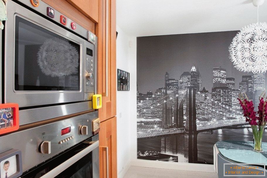 Foto tapety s mestom v kuchyni
