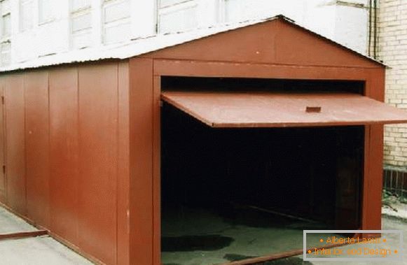 каркасный garáž s vlastnými rukami, foto 17