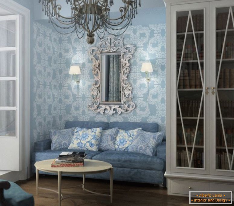 Obývacia izba v štýle provence - 80 fotiek nezvyčajných