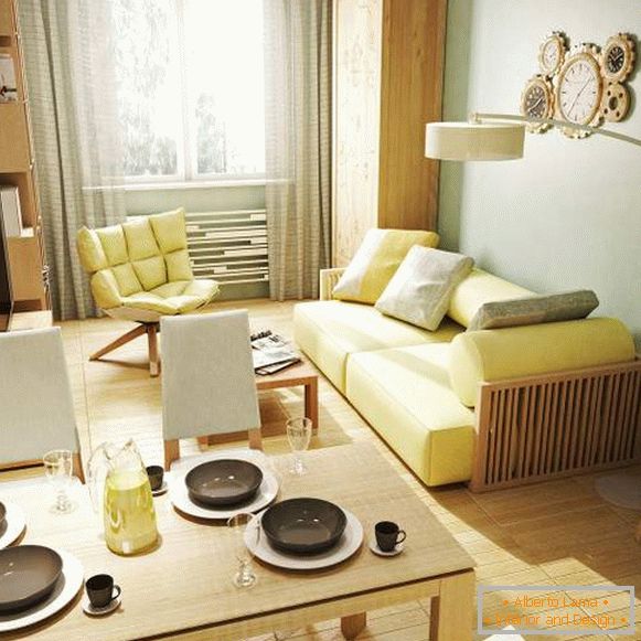 Najkrajšie jednoizbové štúdiové apartmány - kuchynský interiérový fotografický dizajn