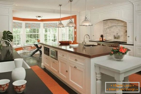 Kuchyňa Acker v oranžovej farbe