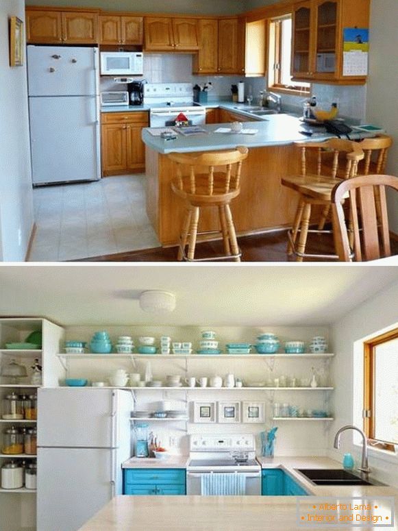 Transformácia kuchyne pred a po