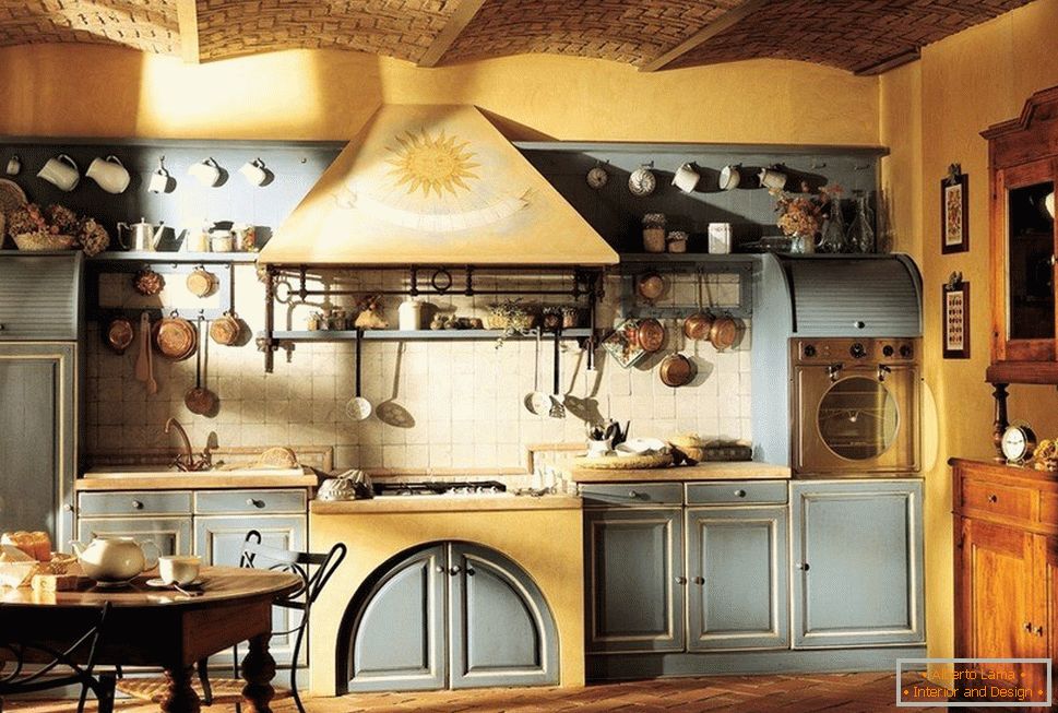 Kuchyňa v rustikálnom štýle
