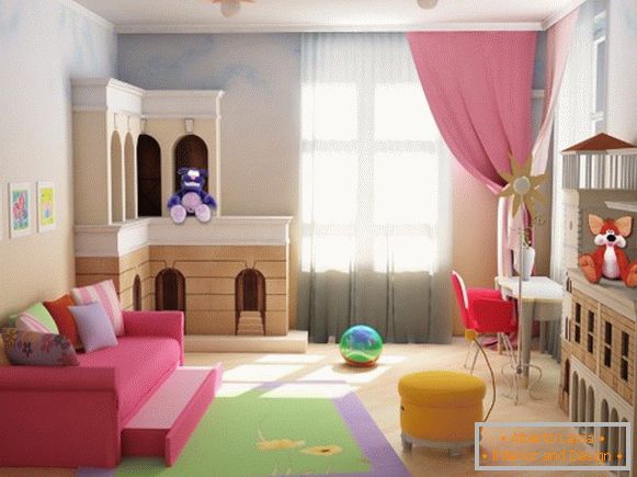 interiér detskej izby pre školáka, foto 55