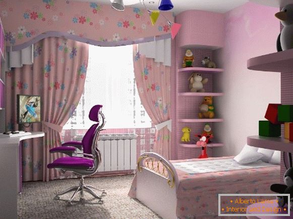 interiér detskej izby pre dievča 8 лет