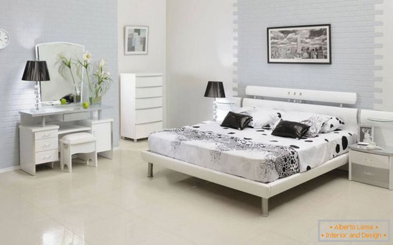 Interiér v bielom štýle - najlepšia fotka návrhových nápadov