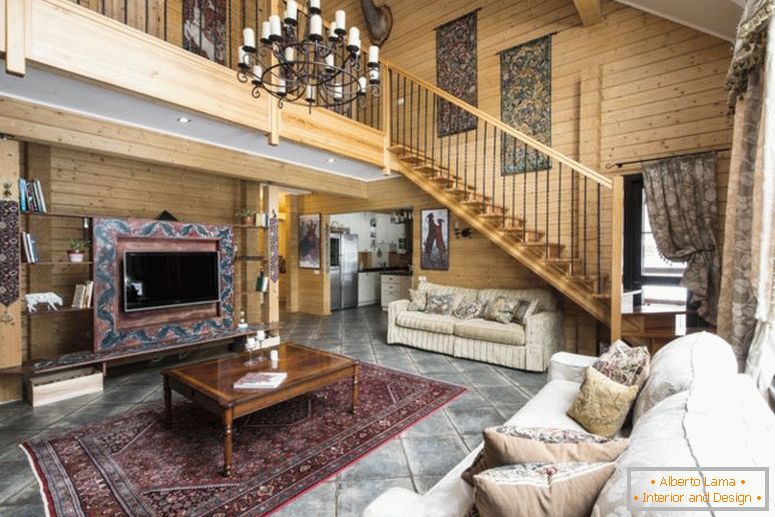 Interiér v štýle chaty - 77 fotografií najlepších