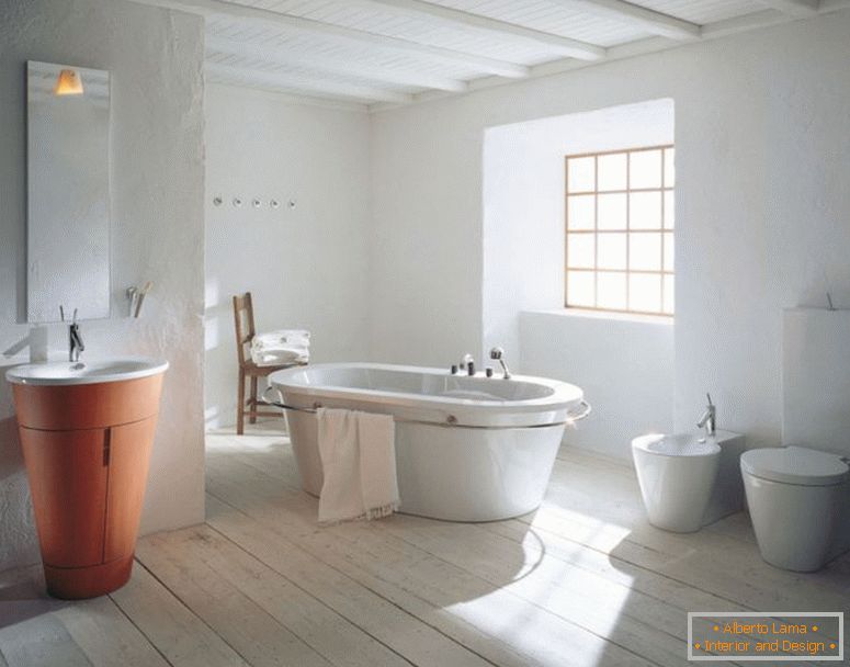 Philippe Starck - rustikálnom modernej kúpeľne, dekor
