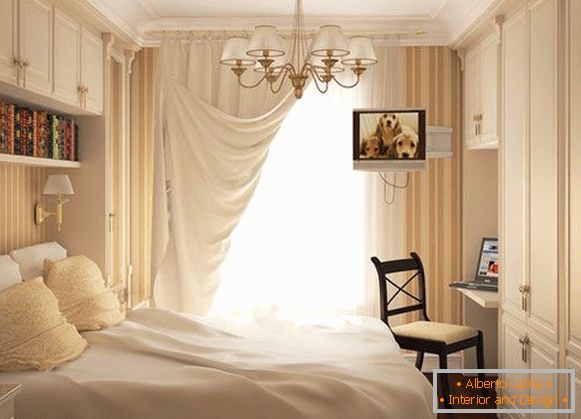 Luxusná spálňa v mliečnej farbe