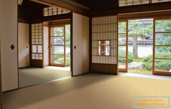 Usporiadanie interiéru v japonskom štýle
