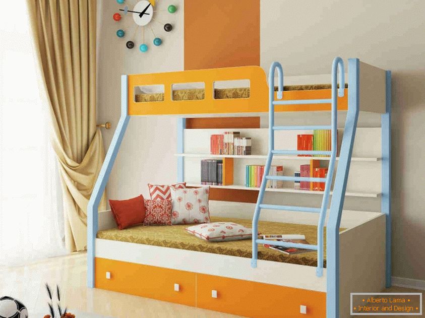 Detská dvojlôžková posteľ s vlastnými rukami