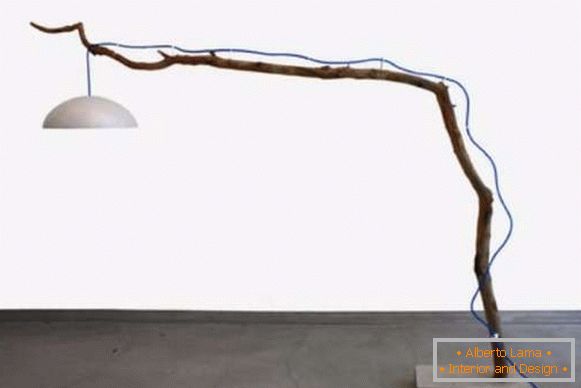Podlahové svietidlo s vlastnými rukami - fotka stojacej lampy