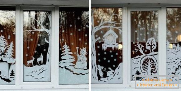 Dekorujeme okná na Nový rok krásne a vkusne