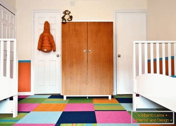 žiarivo koberec na dieťa izba