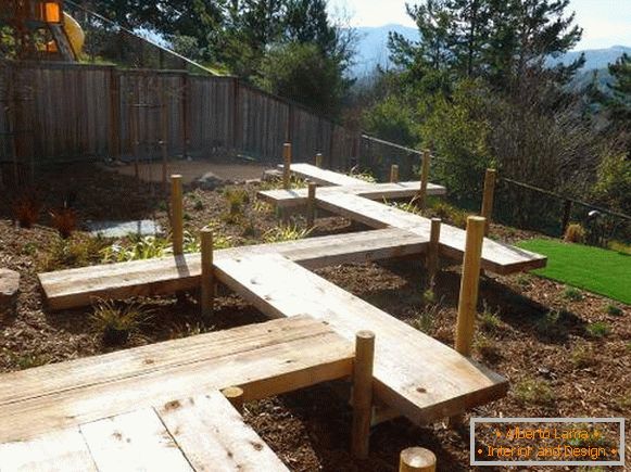 Myšlienky záhradných chodníkov z dreva 2016