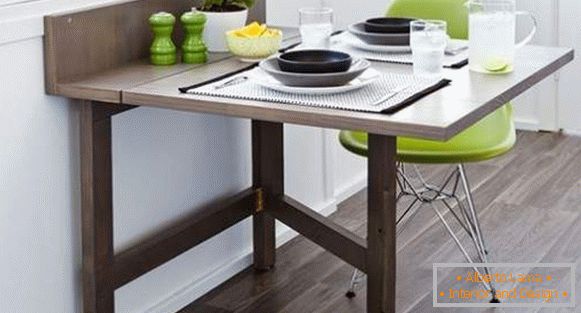 stôl, kuchyňa, skladacia drevená, foto 11