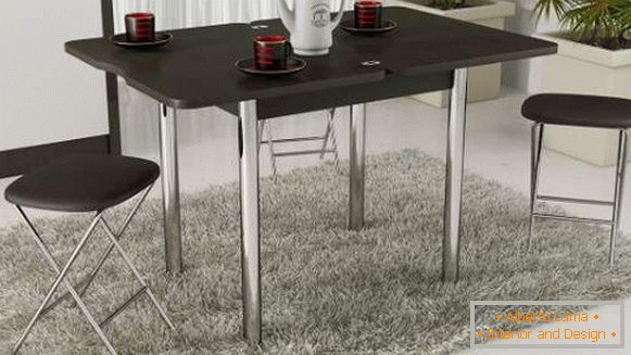 stôl v kuchyni na jednej skladacej nohe, foto 59